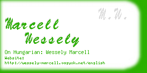 marcell wessely business card